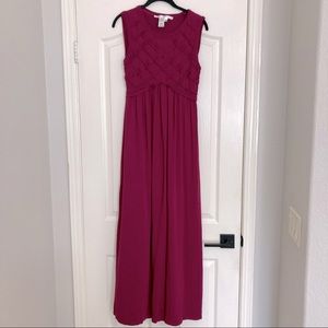 Max Studio Magenta Jersey Maxi Dress Size M
